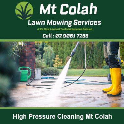 Person using pressure washer on paved outdoor in Mt Colah